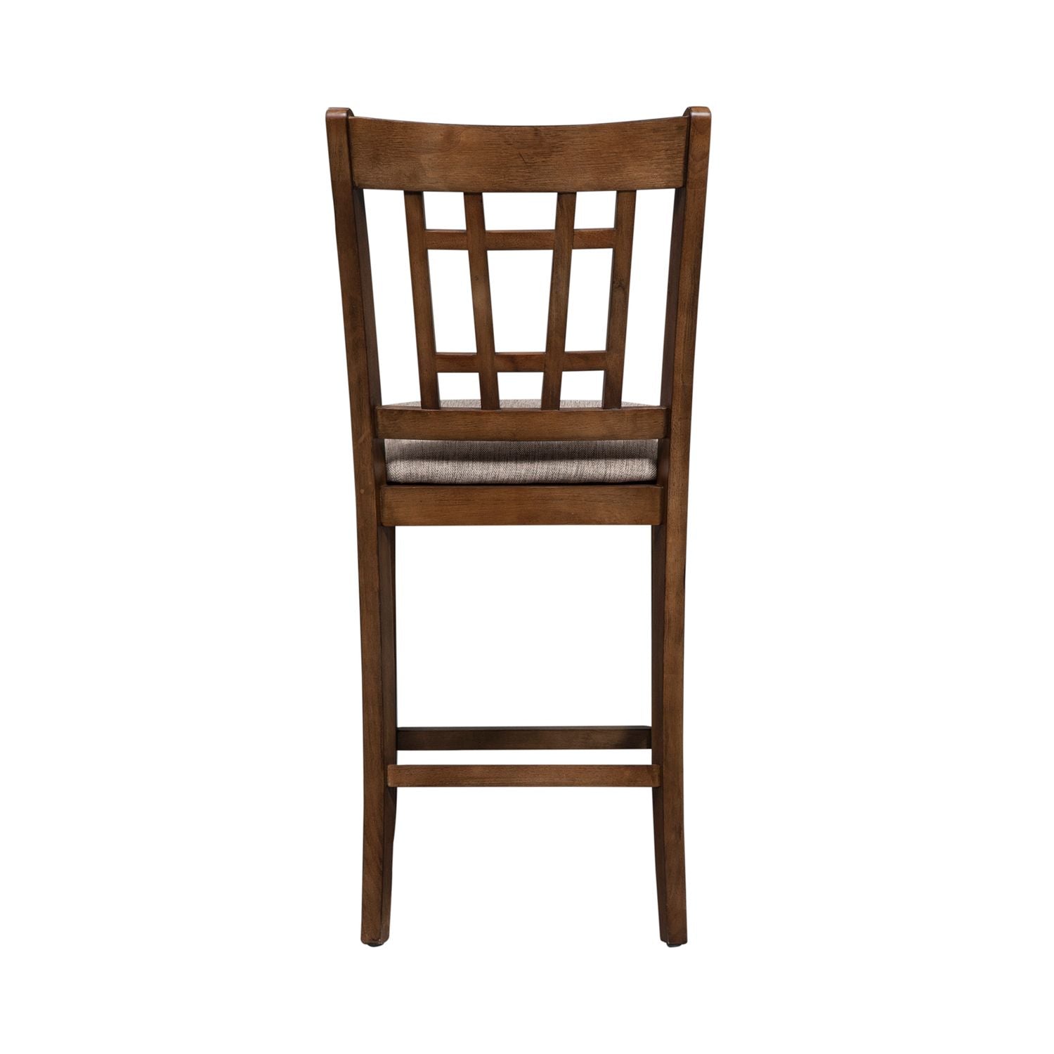 Derrie 24 Inch Lattice Back Counter Chair