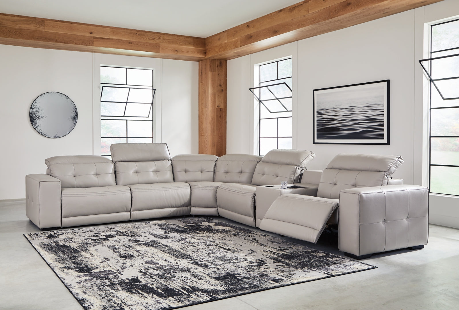 Leadman 6-Piece Power Reclining Sectional