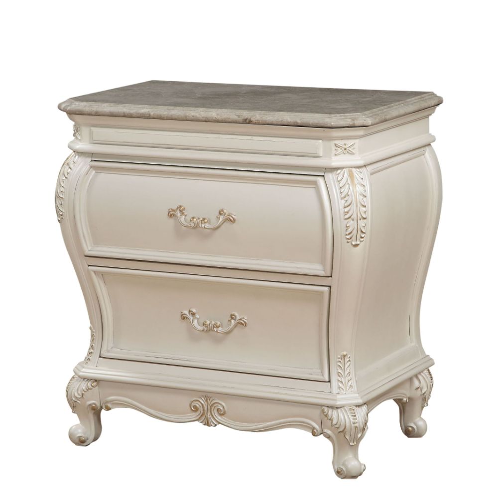 Cassien Nightstand W/Granite Top