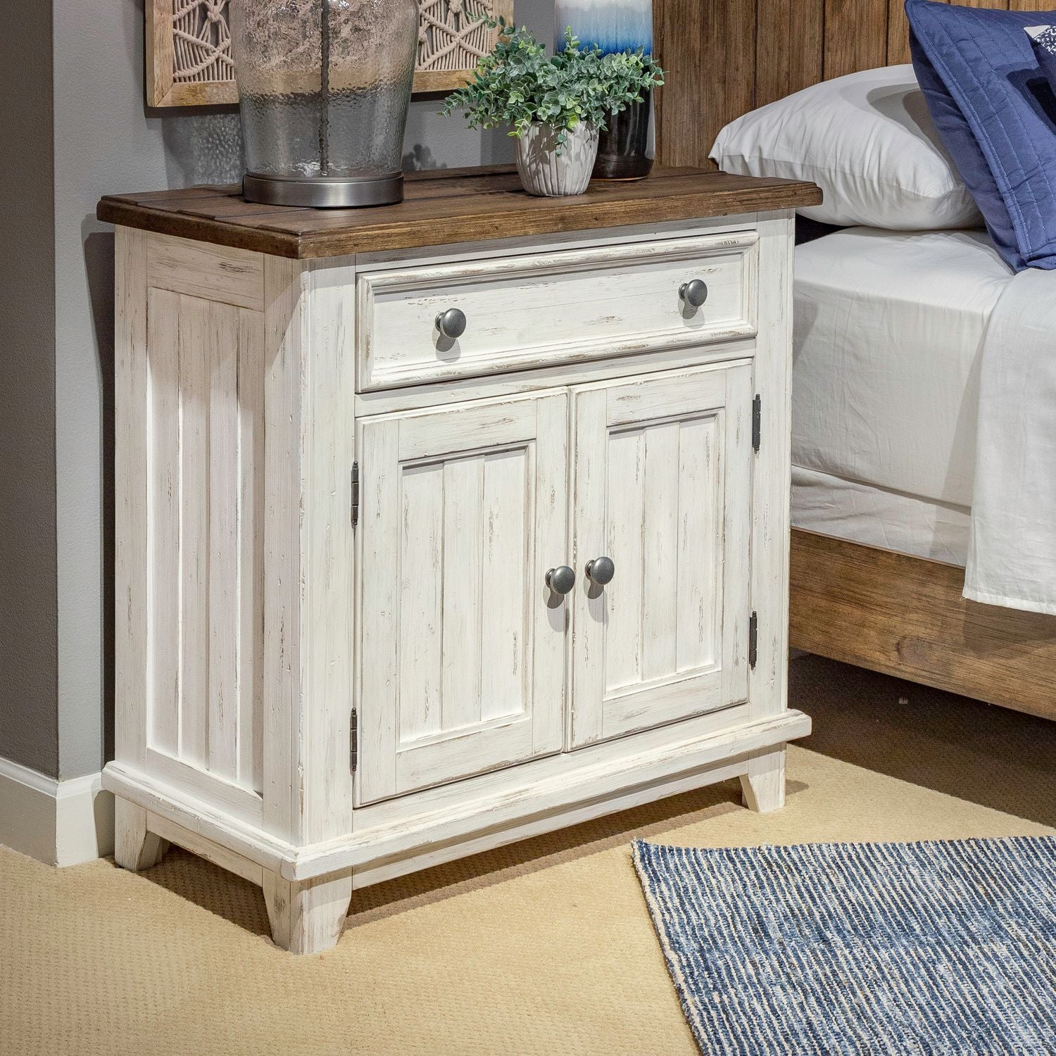 Atiyah Bedside Chest with Charging Station