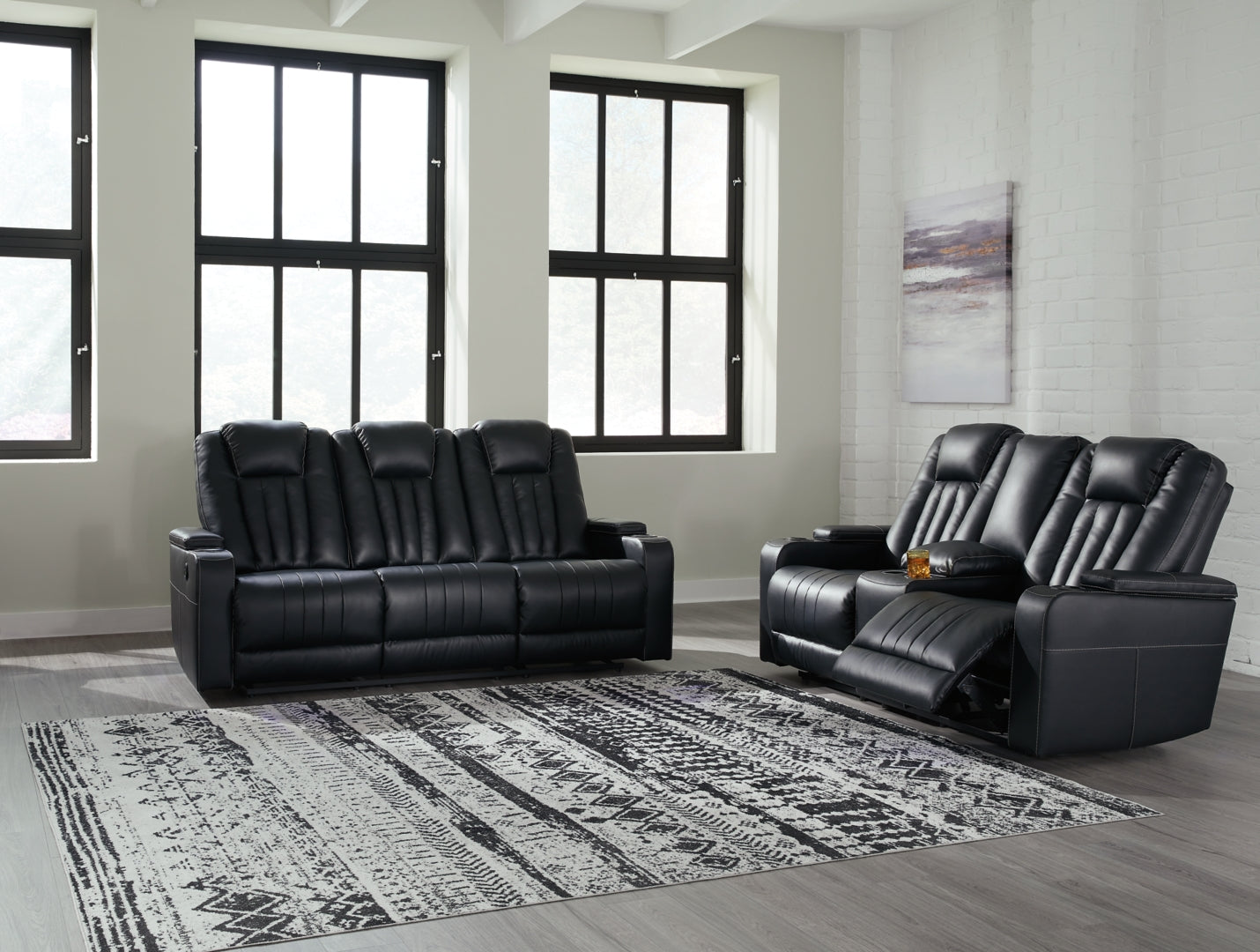 Center Point Sofa and Loveseat