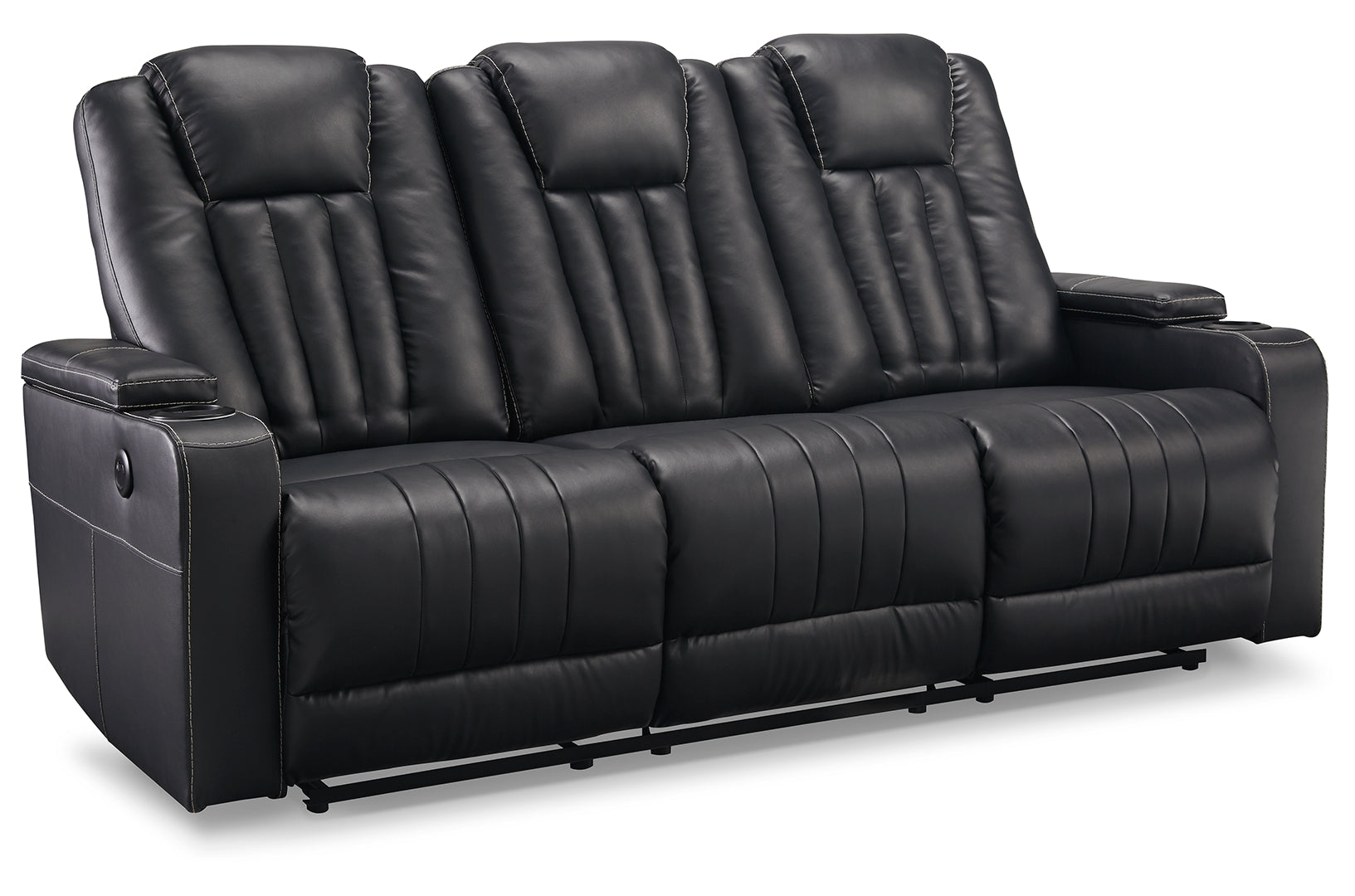 Center Point Reclining Sofa with Drop Down Table