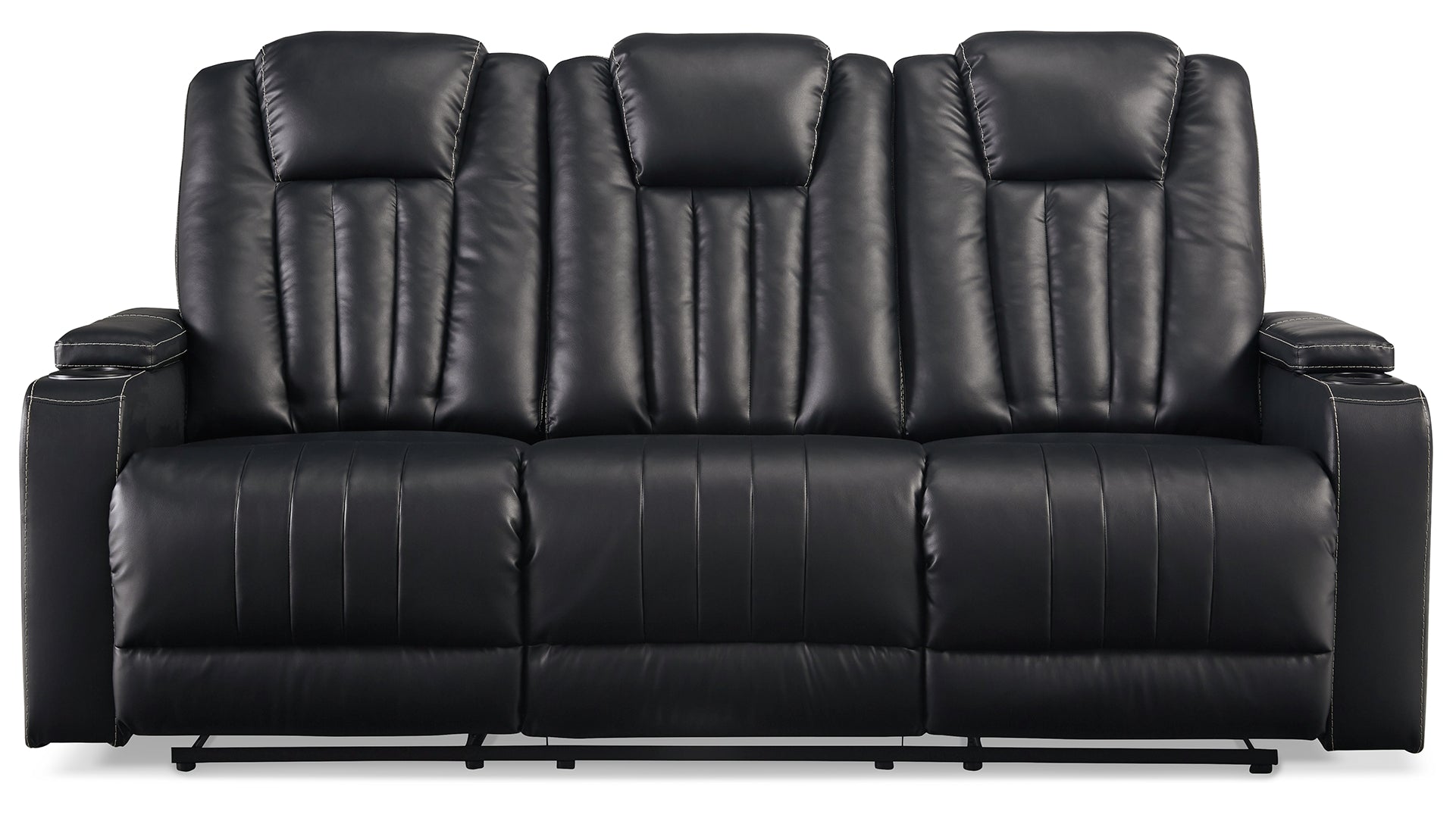 Center Point Reclining Sofa with Drop Down Table