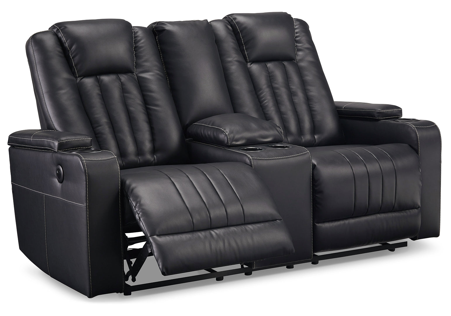 Center Point Reclining Loveseat with Console