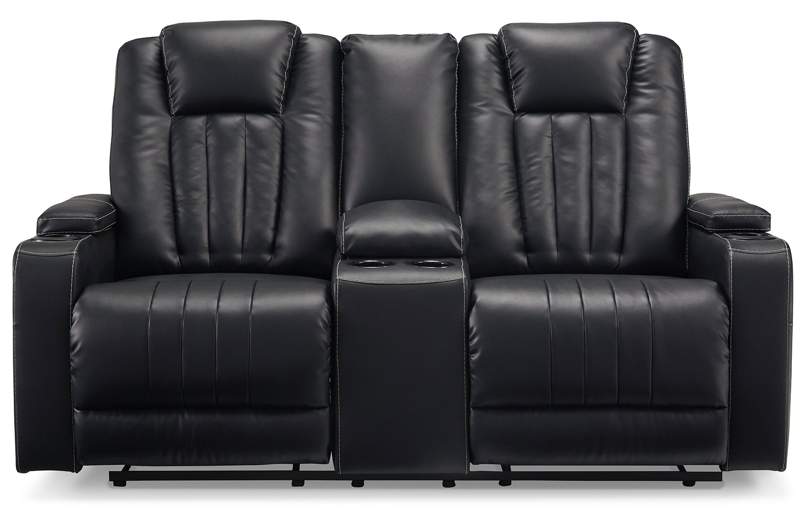 Center Point Reclining Loveseat with Console