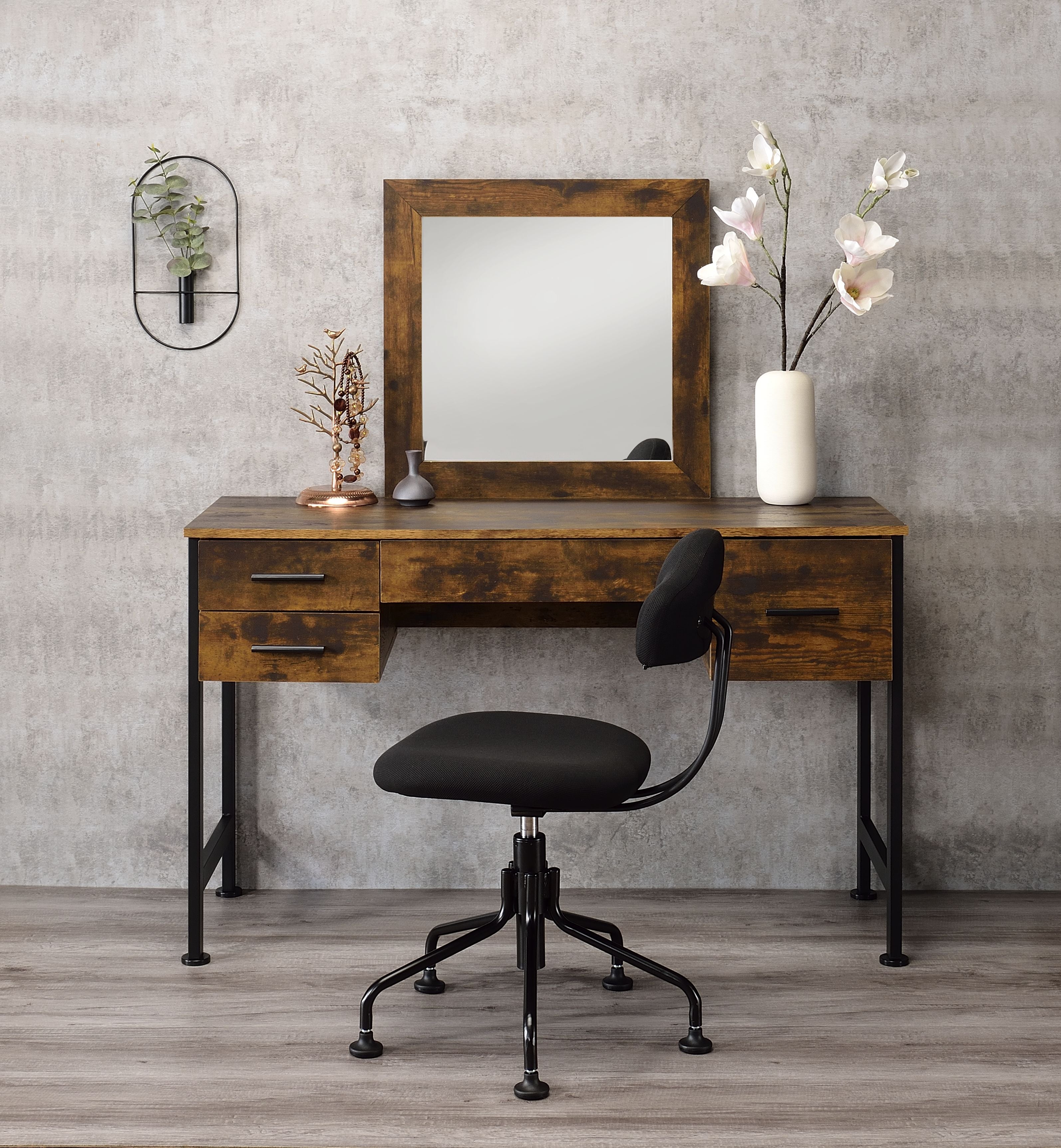 Charra Vanity Desk & Mirror