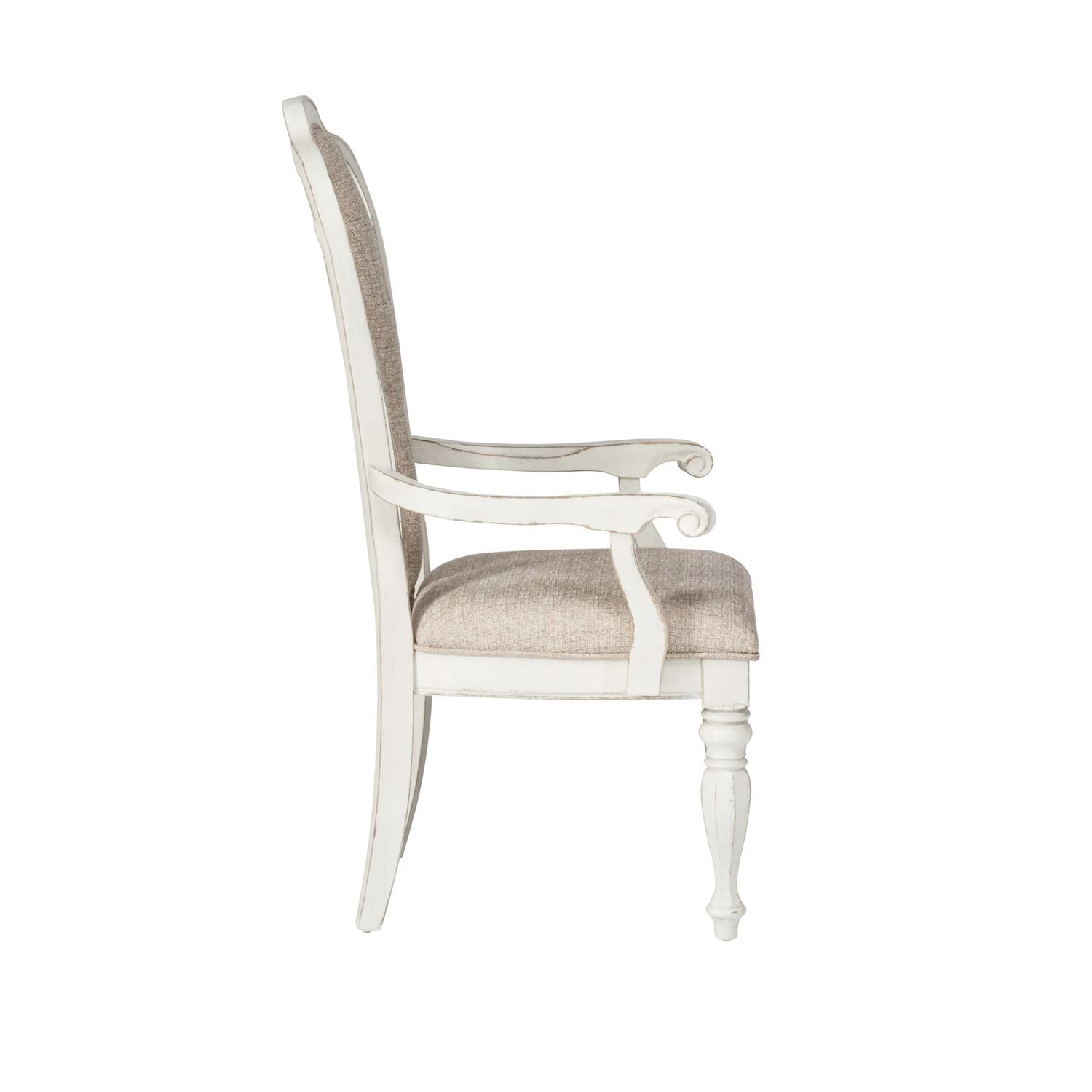 Levell Splat Back Upholstered Arm Chair