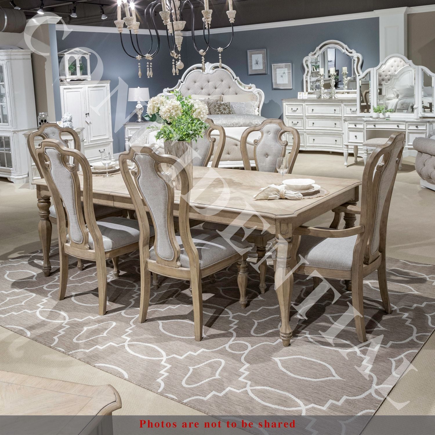 Almendares Opt 7 Piece Rectangular Dining Table Set