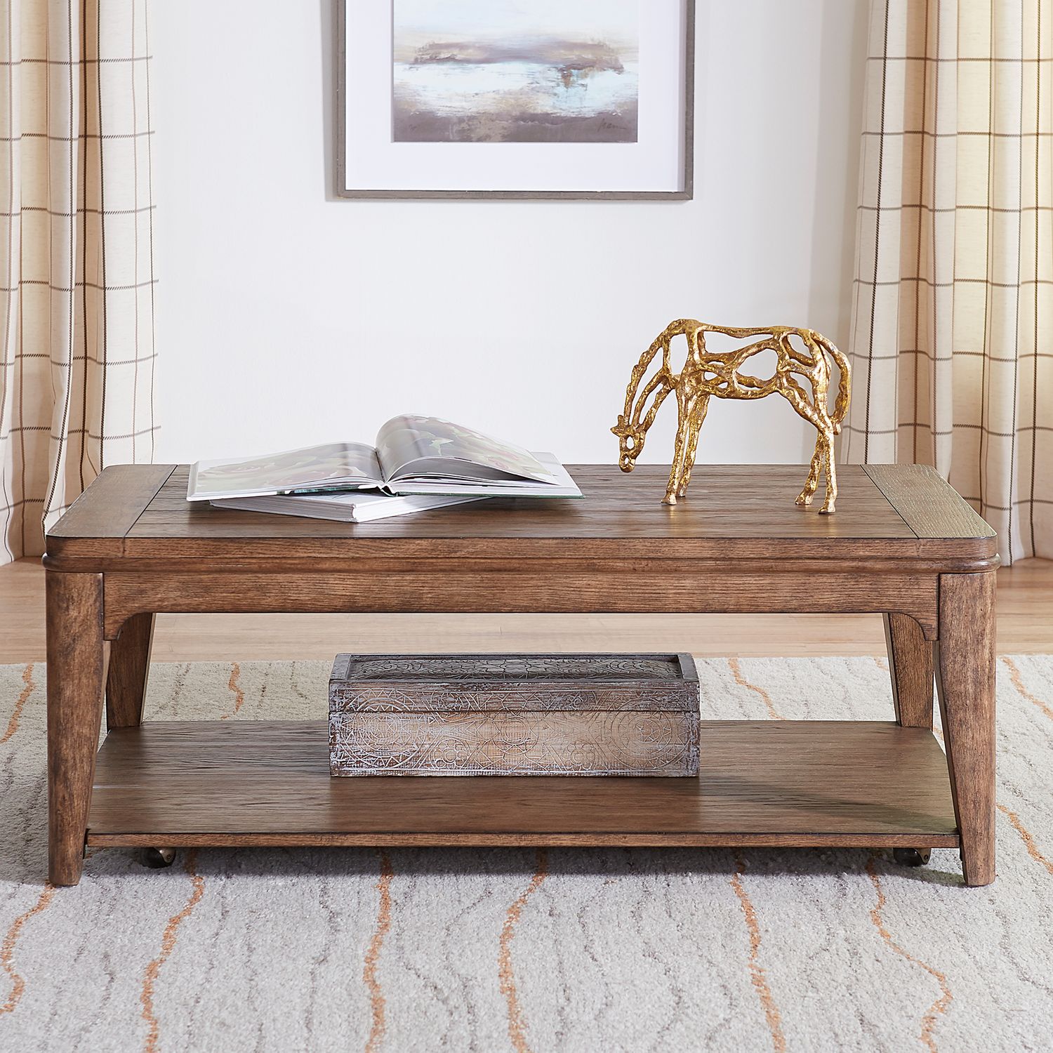 Alerk Rectangular Cocktail Coffee Table