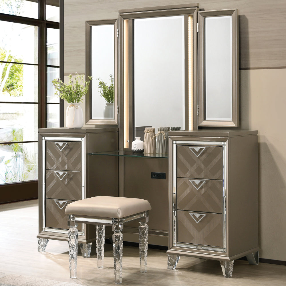 Kaeleb Vanity Desk & Mirror