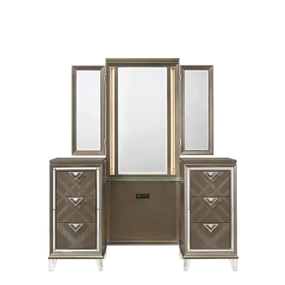 Kaeleb Vanity Desk & Mirror