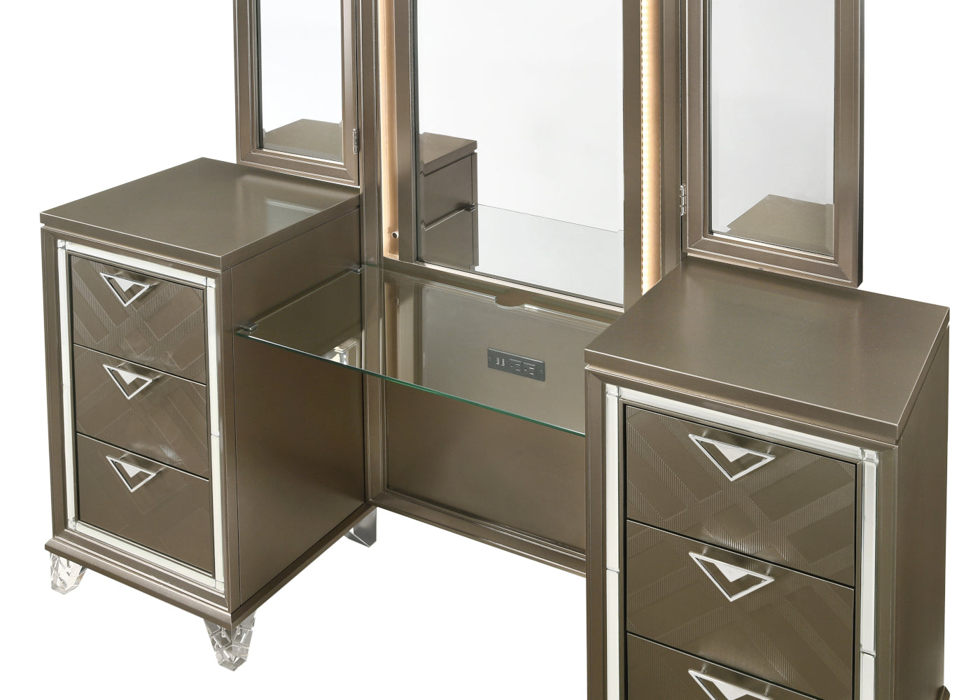 Kaeleb Vanity Desk & Mirror