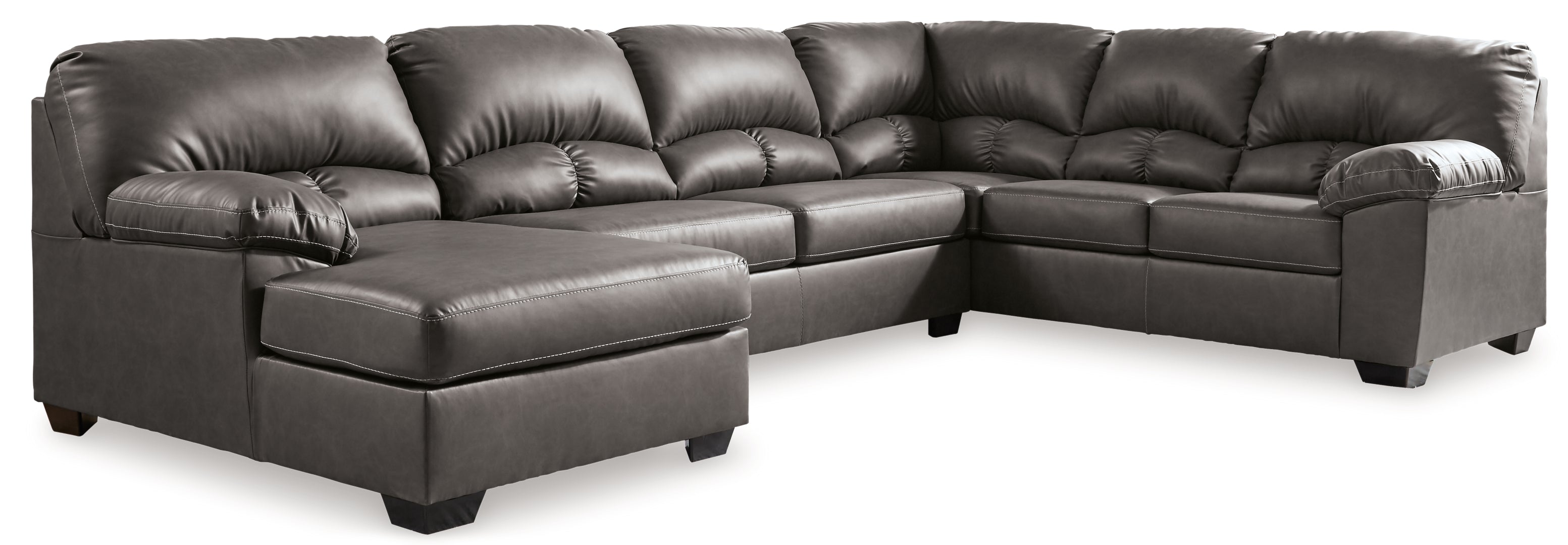 Aberton 3-Piece Sectional with Ottoman