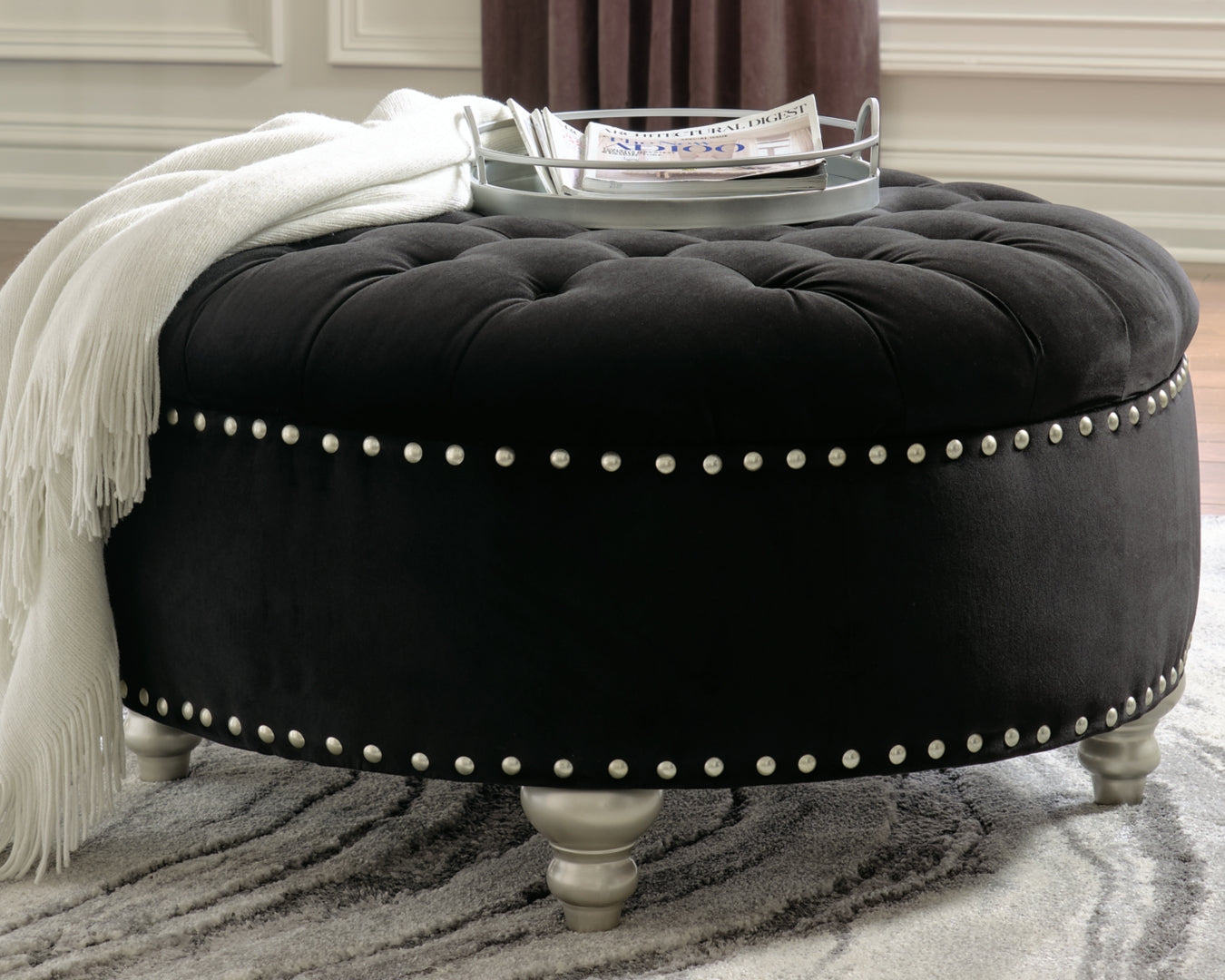 Harriotte Oversized Accent Ottoman