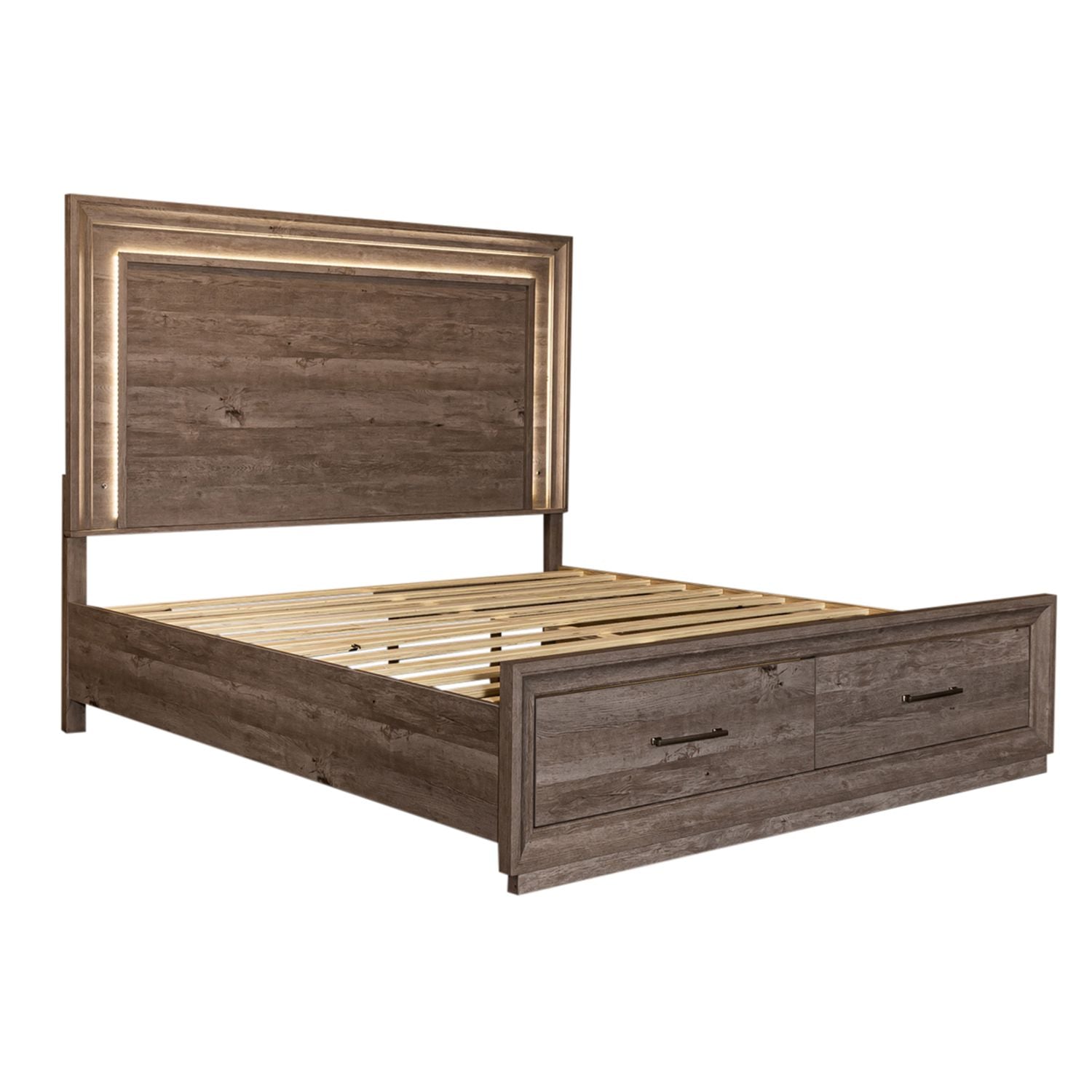 Coane King Storage Bed, Dresser & Mirror, Chest, Night Stand