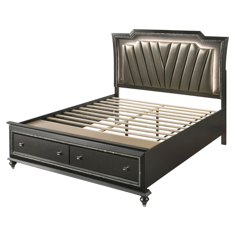 Venizia Ck Bed W/Led & Storage