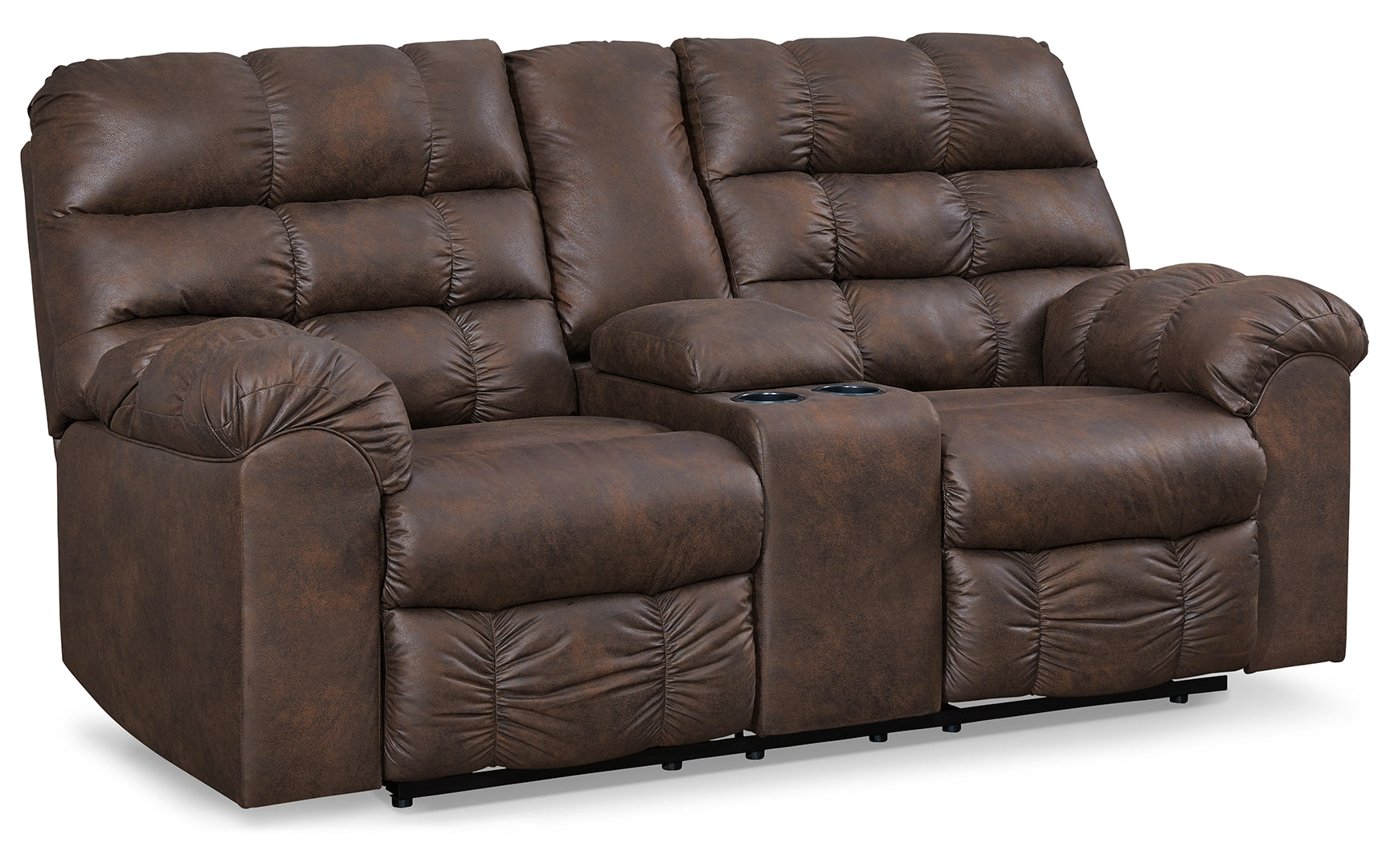 Derwin Reclining Loveseat with Console