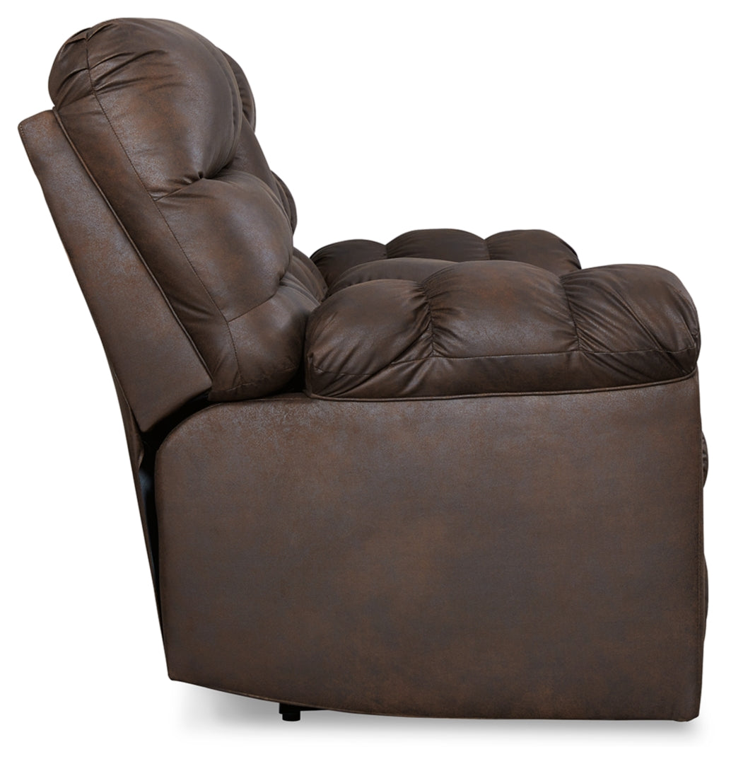 Derwin Reclining Loveseat with Console