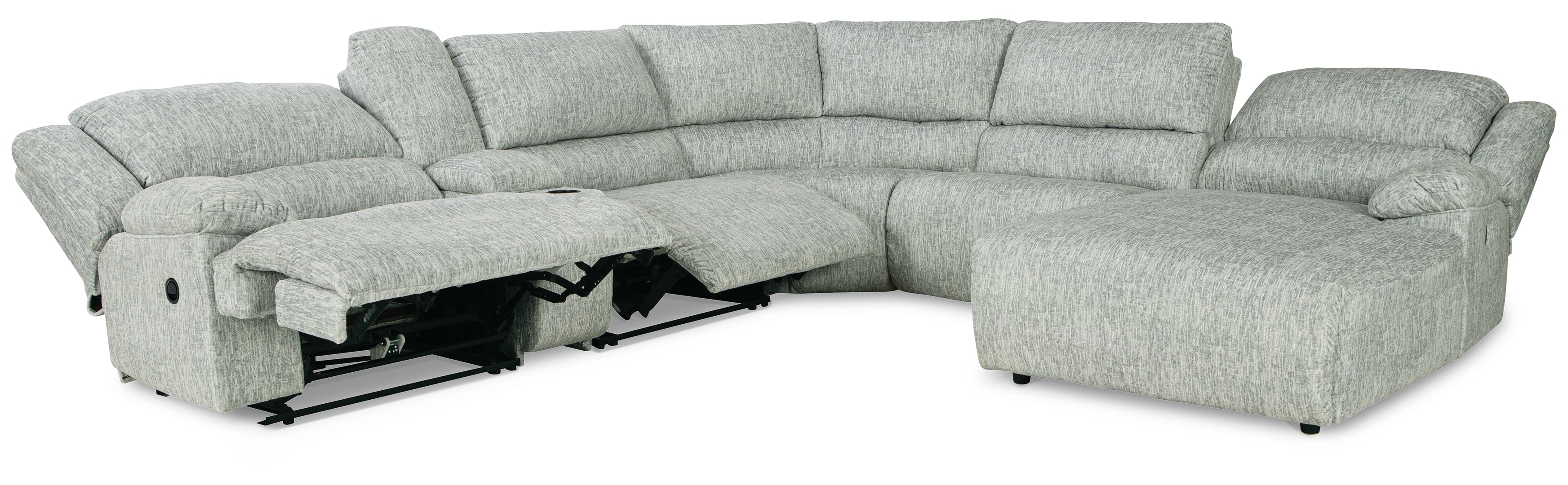 McClelland 6-Piece Reclining Sectional with Chaise