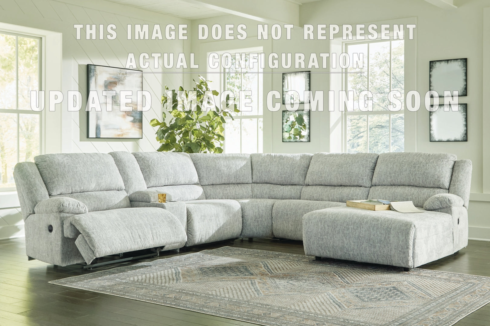 McClelland 3-Piece Reclining Sectional Loveseat with Console