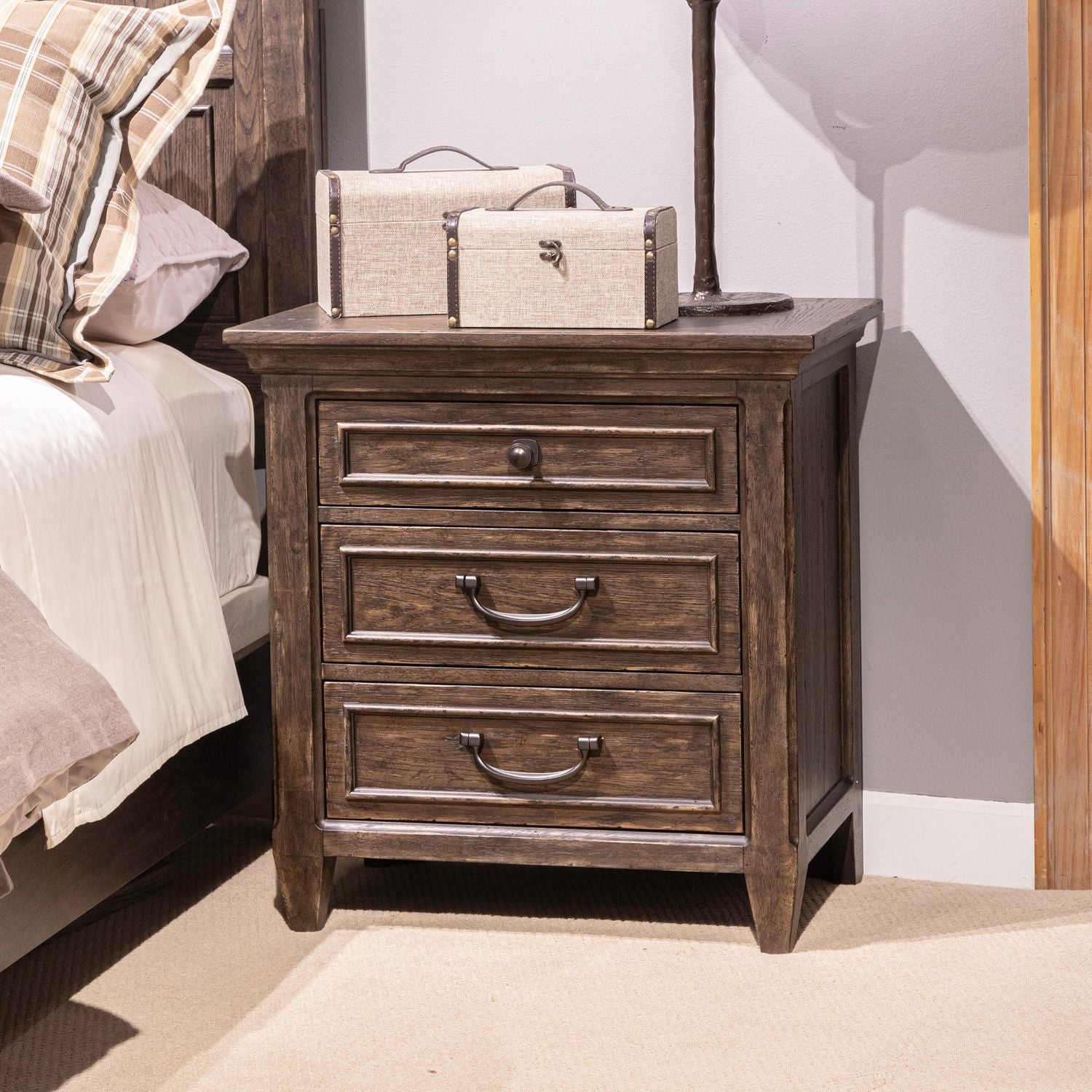 Glenfield Nightstand with Charging Station