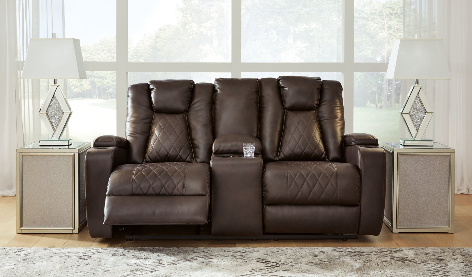 Mancin Reclining Loveseat with Console