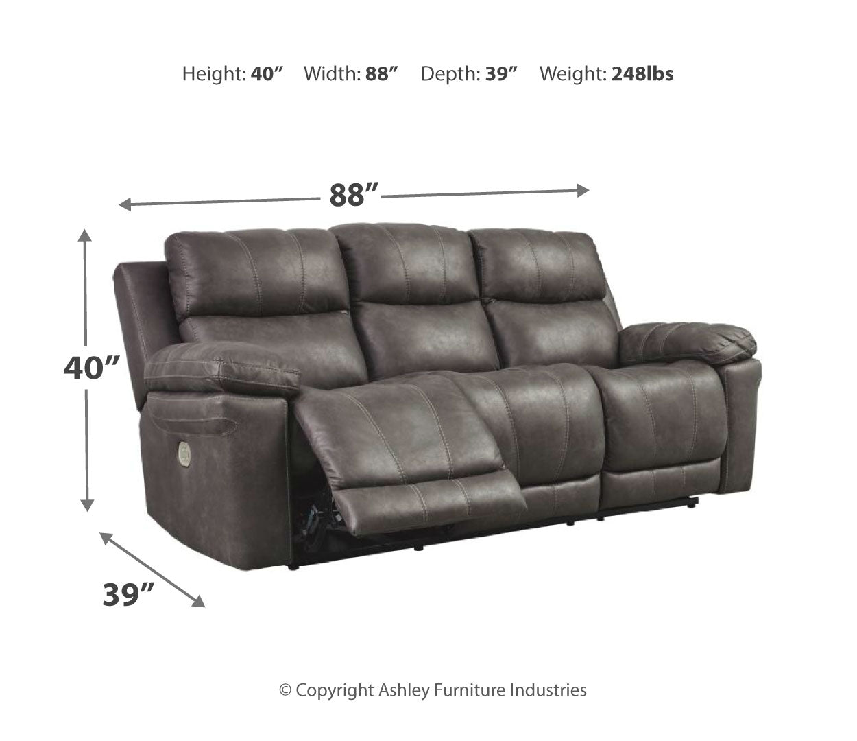 Erlangen Power Reclining Sofa