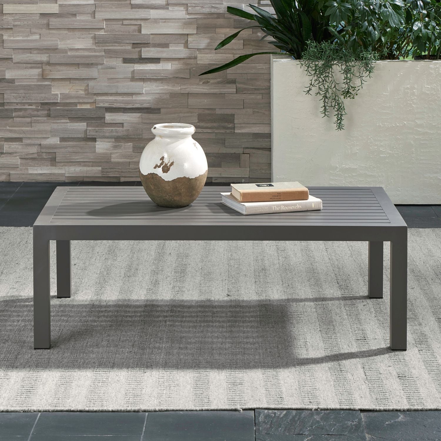 Adrew Outdoor Cocktail Dining Table - Granite