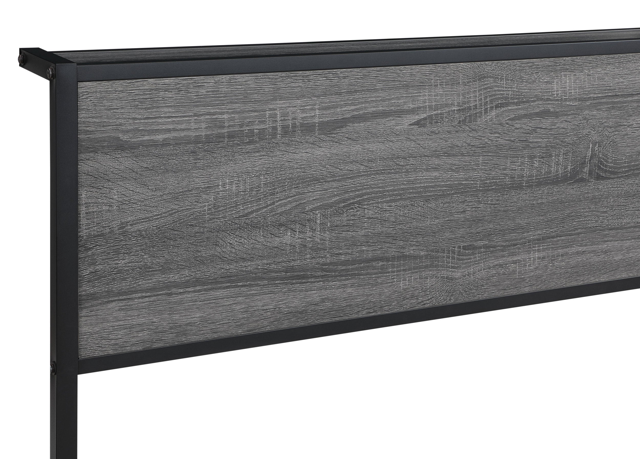 Ricky Full Platform Bed Grey and Black