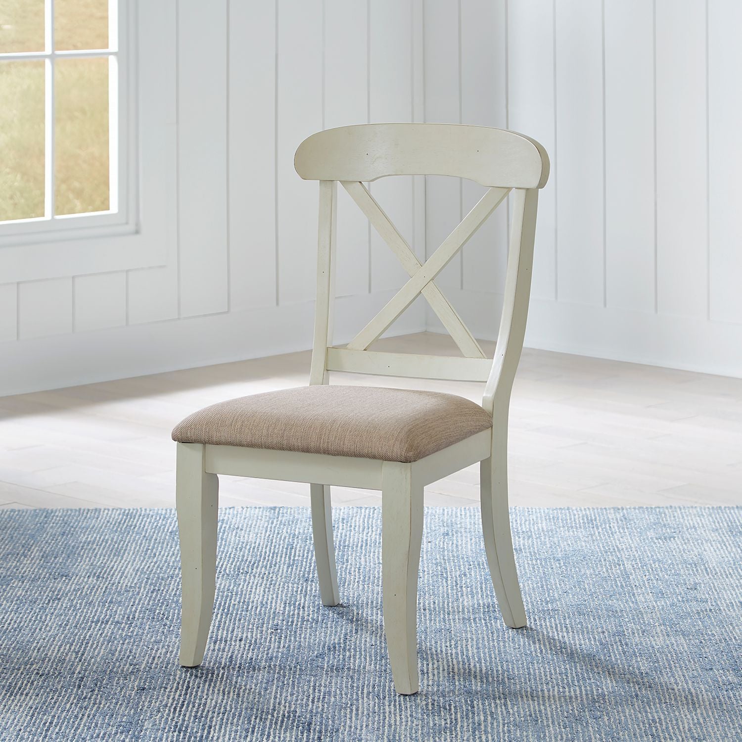 Dimitry Upholstered X Back Side Chair