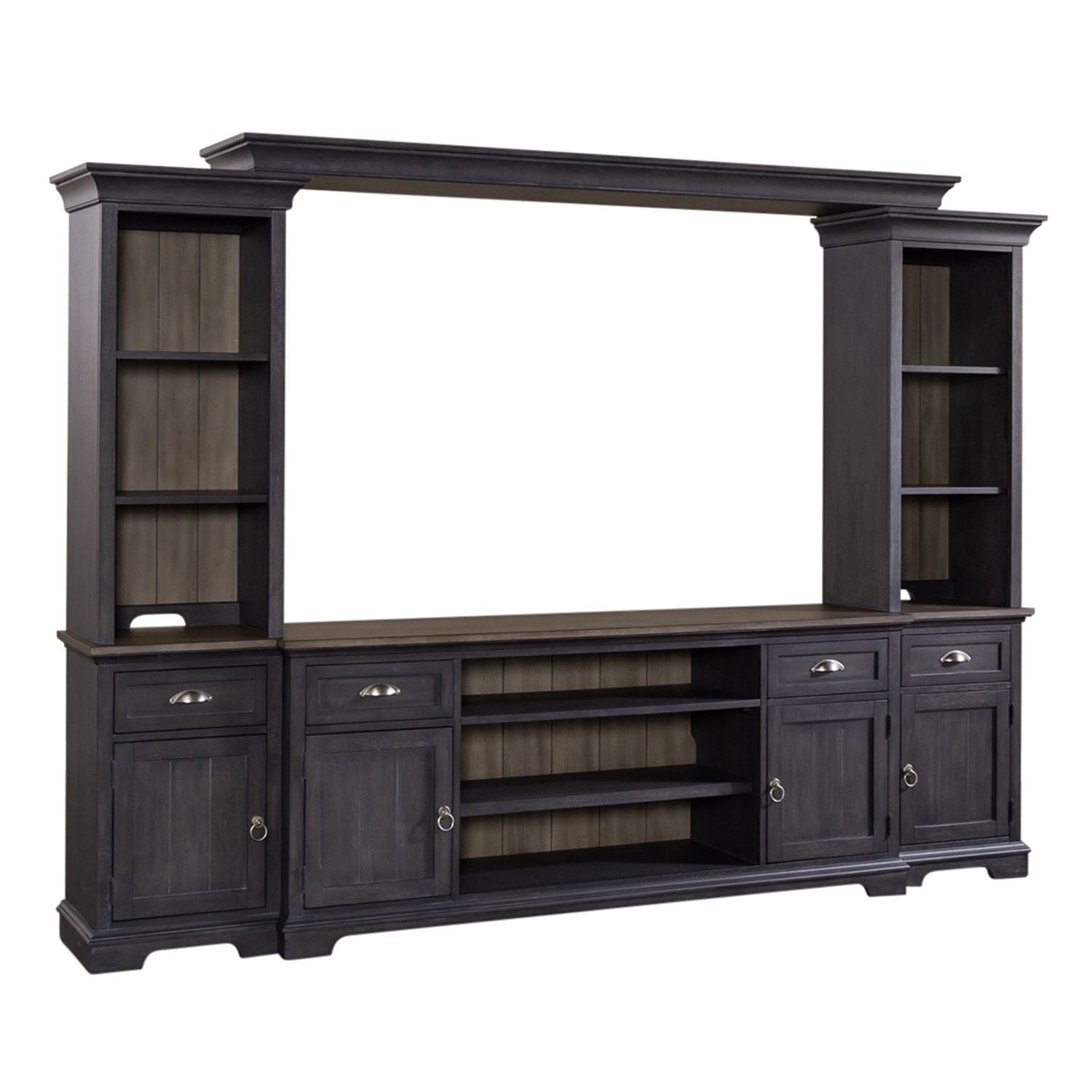 Conatser Entertainment Center TV Stand with Piers