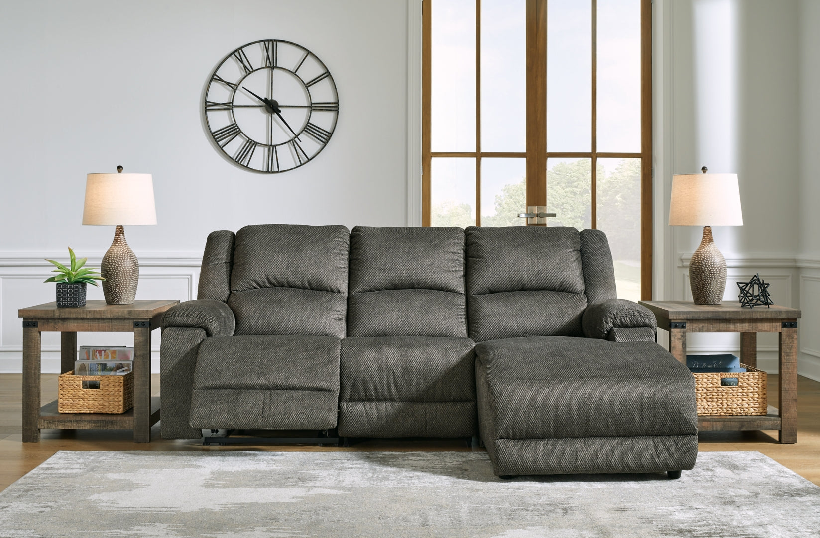 Benlocke 3-Piece Reclining Sectional with Chaise