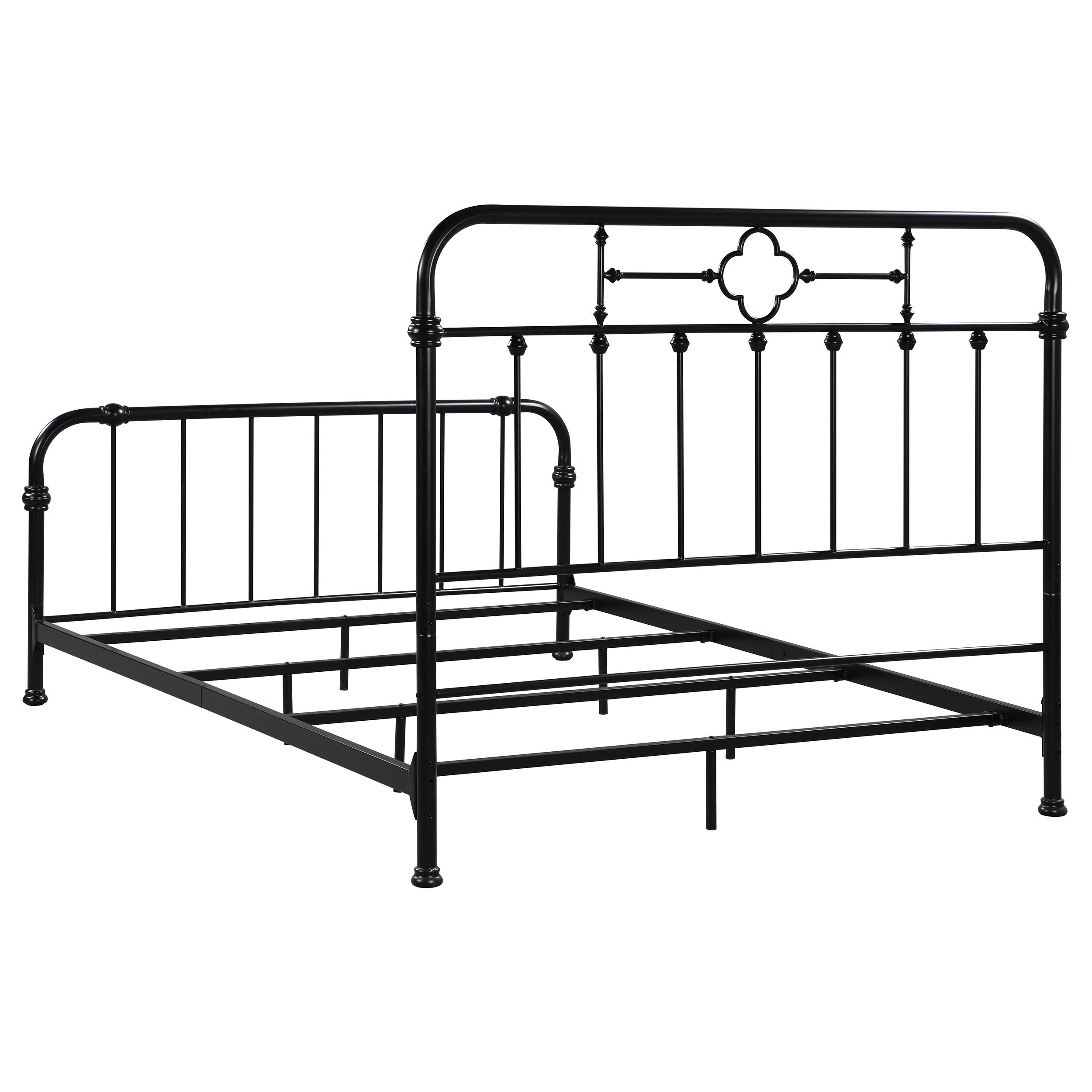 Packlan Queen Metal Panel Bed Matte Black