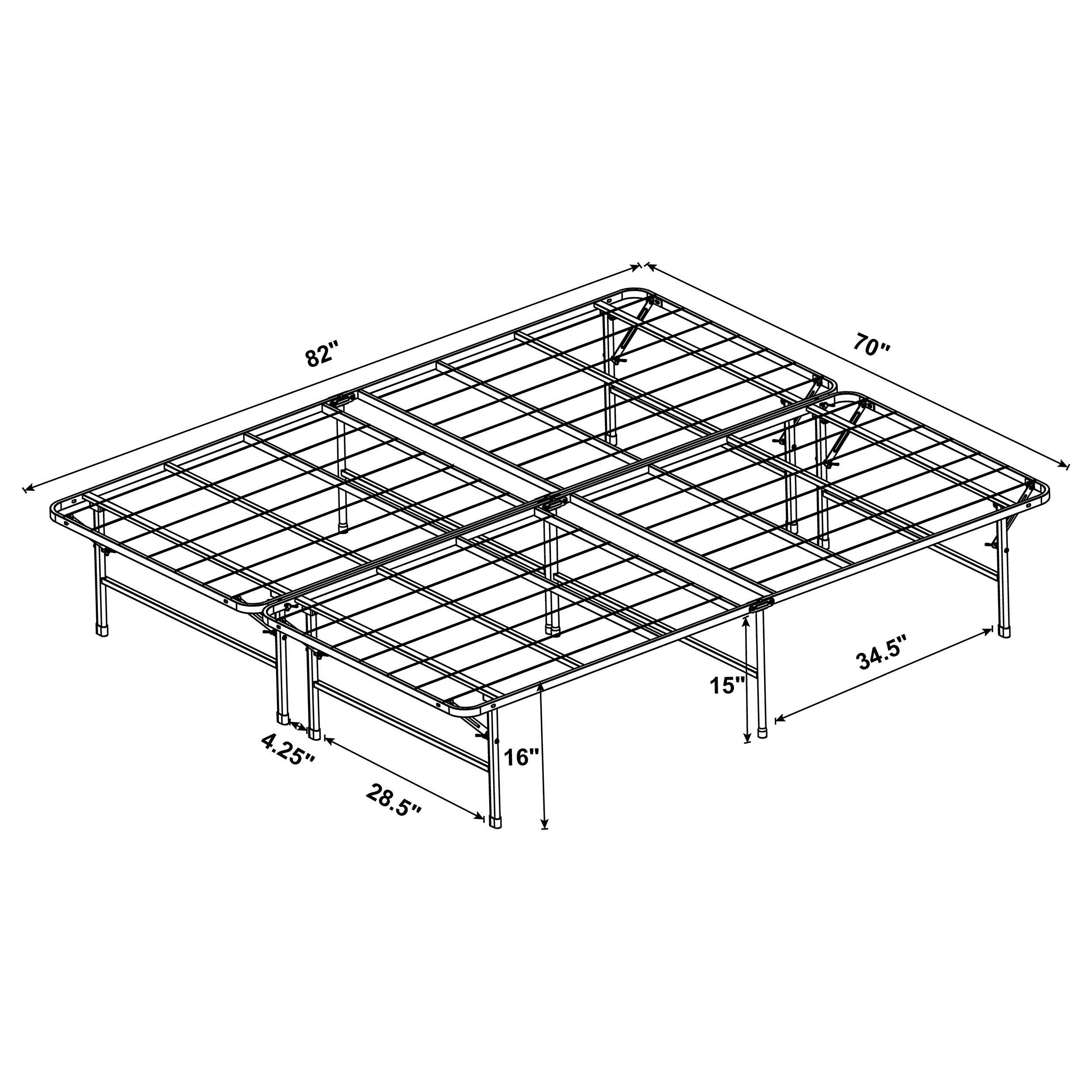 Mabel California King Mattress Support Black