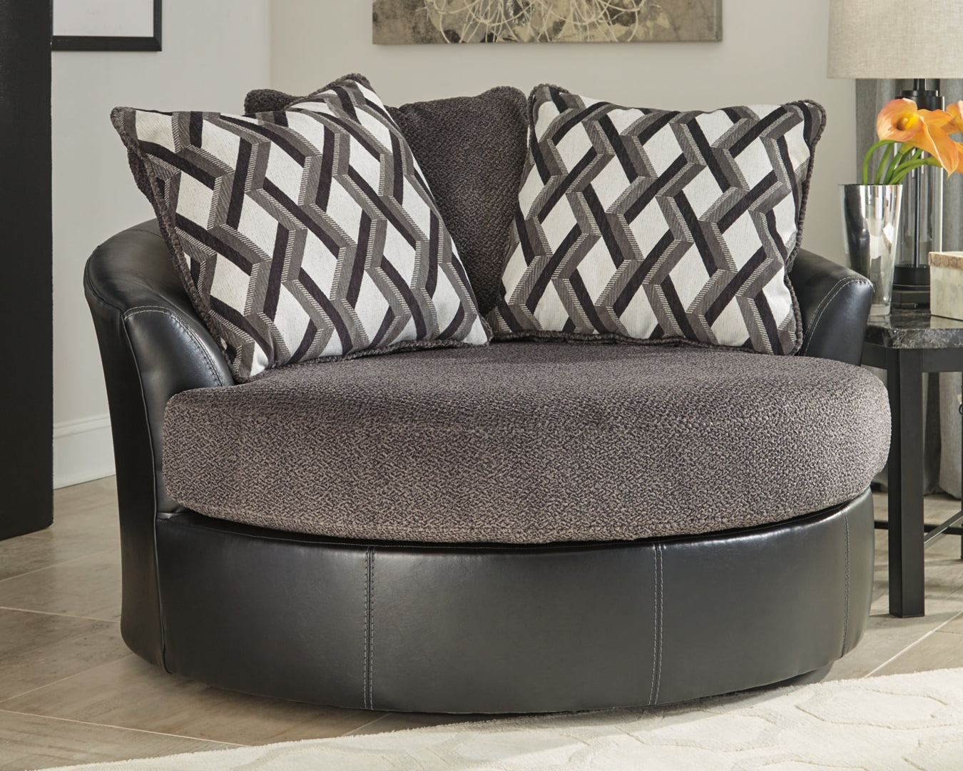 Kumasi Oversized Swivel Accent Chair