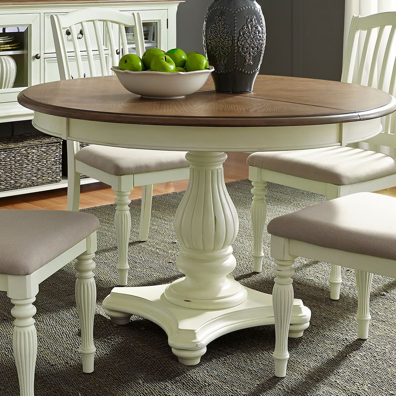 Bernadino Pedestal Dining Table Set