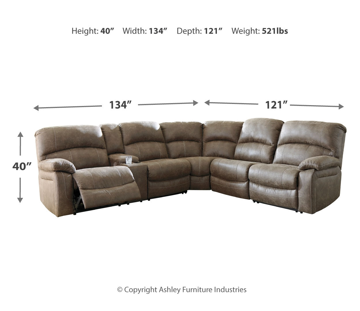 Segburg 4-Piece Power Reclining Sectional