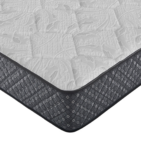 Aspen 12.25" Full Mattress White and Black