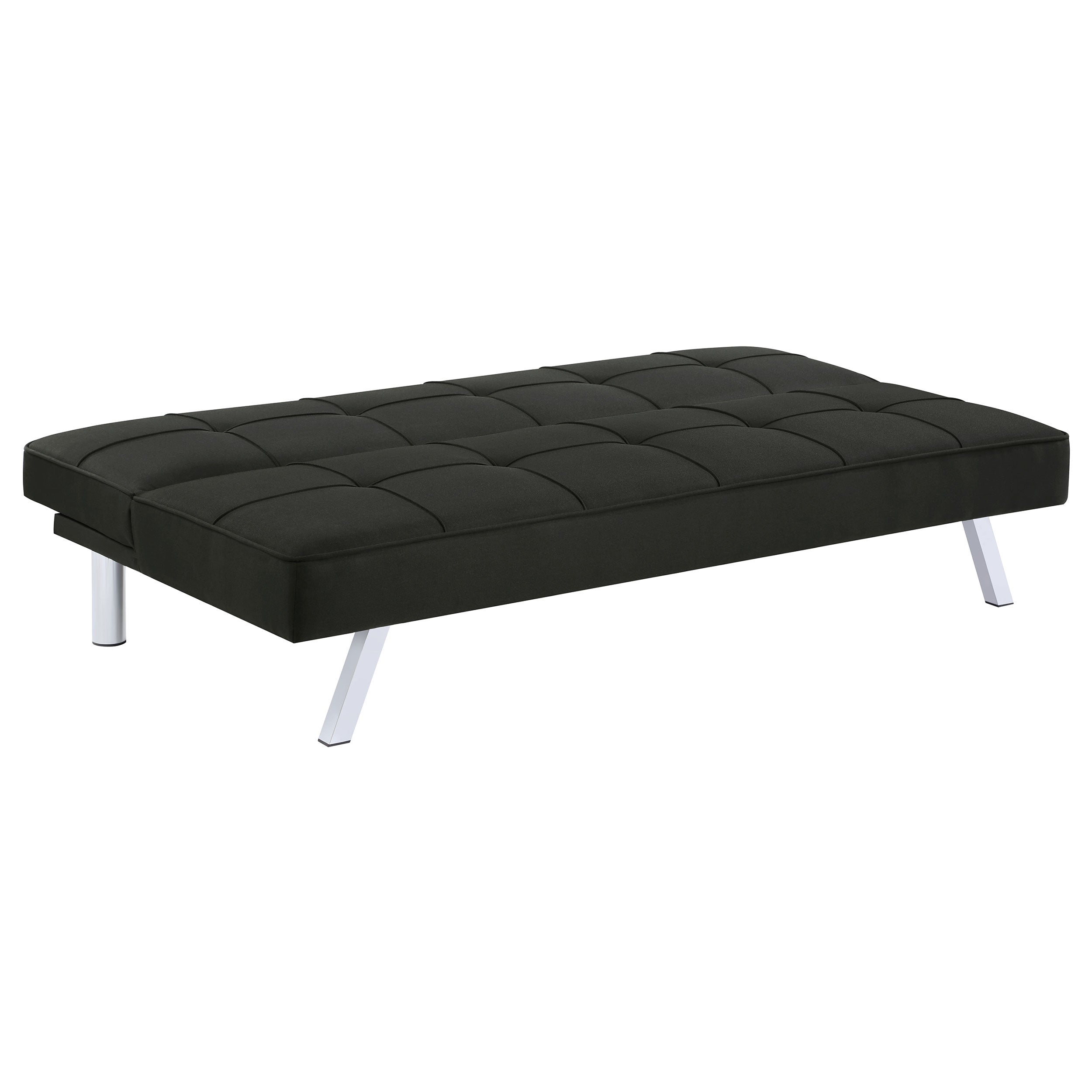 Joel Upholstered Tufted Sofa Bed Sofa Bed Black