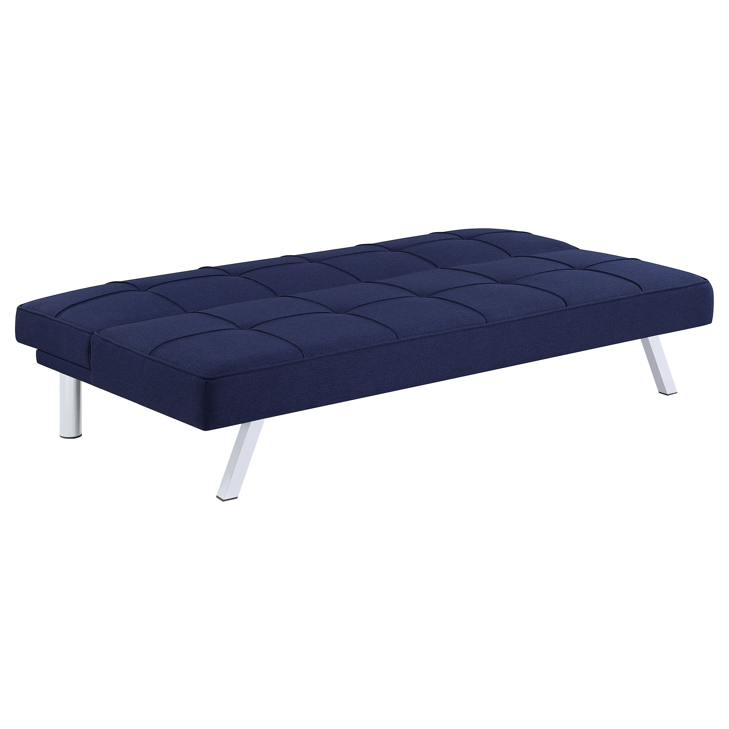 Joel Upholstered Tufted Sofa Bed Sofa Bed Blue