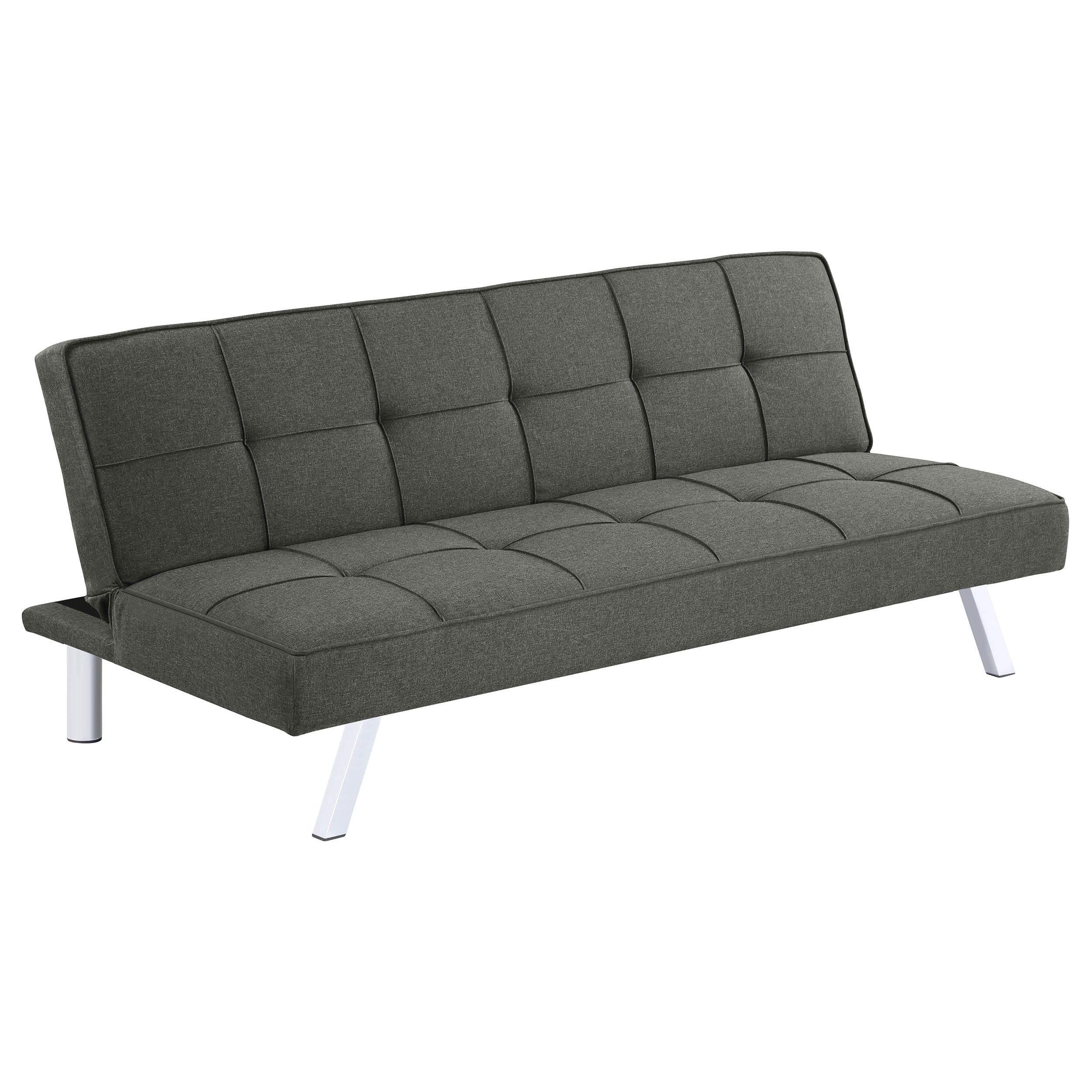 Joel Upholstered Tufted Sofa Bed Sofa Bed Grey