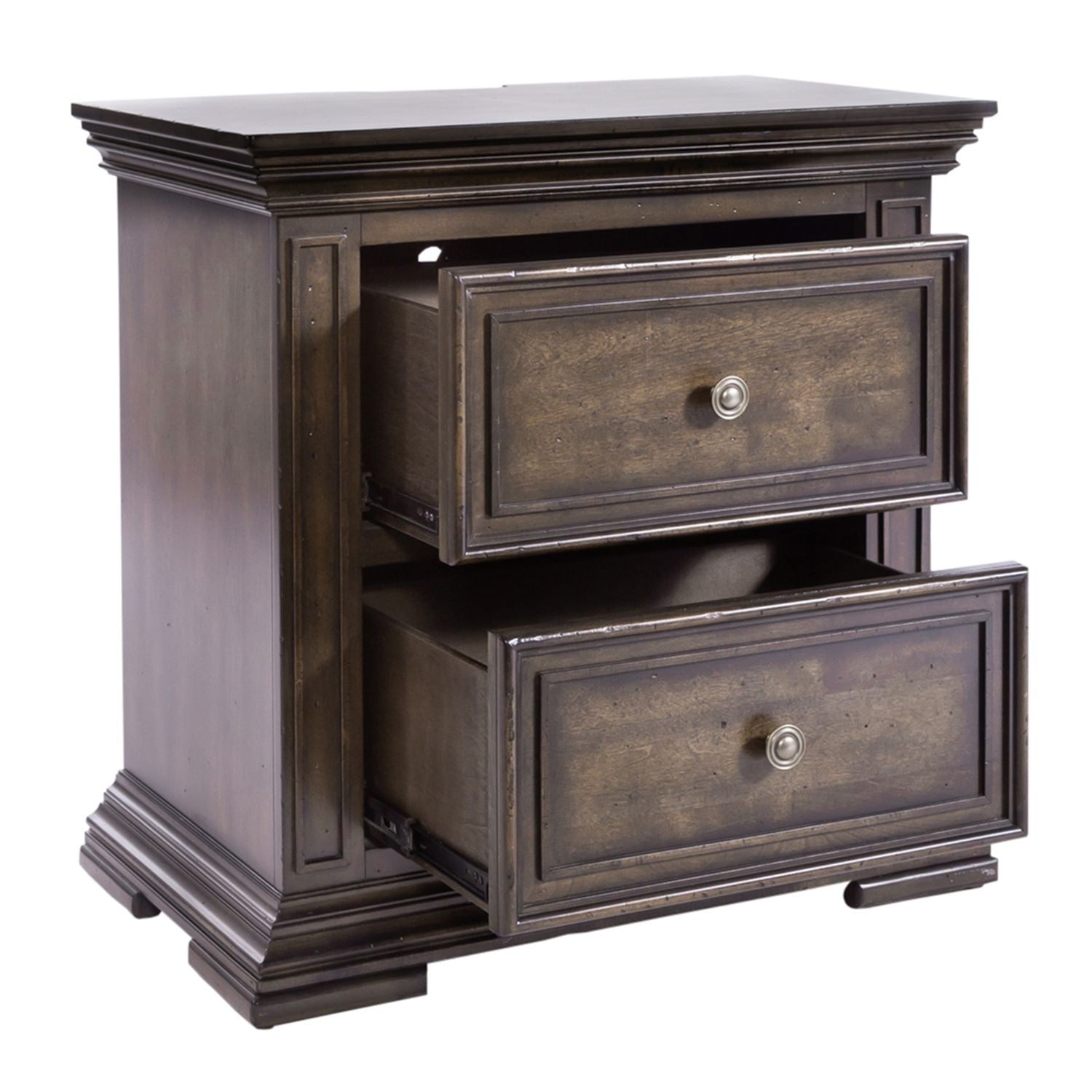 Arseniy 2 Drawer Night Stand with Charging Station