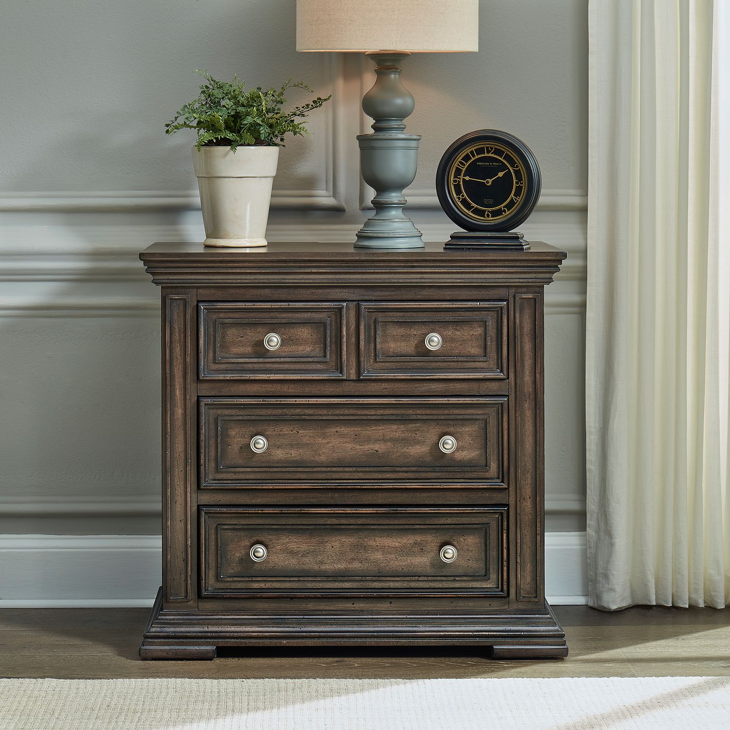 Deovian Bedside Chest with Charging Station