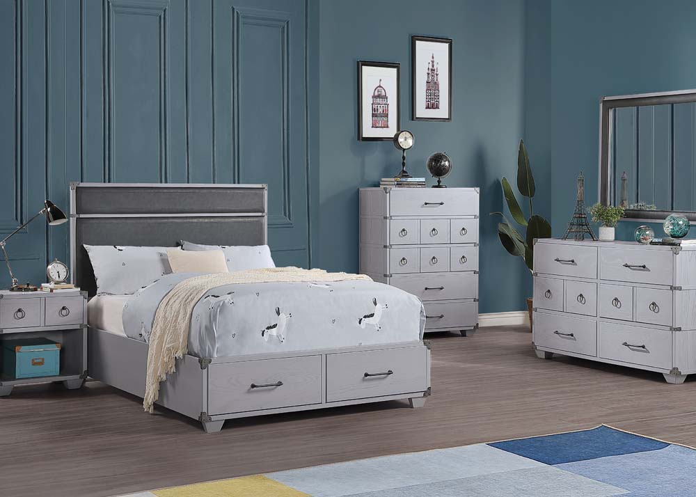 Ankeus Twin Bed W/Storage