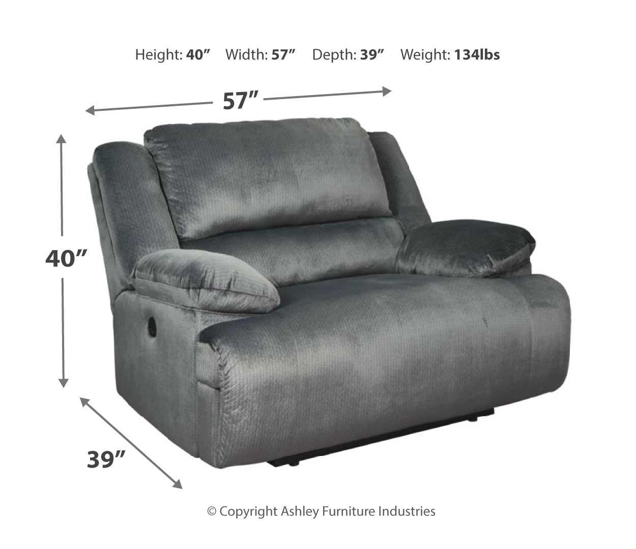 Clonmel Oversized Power Recliner