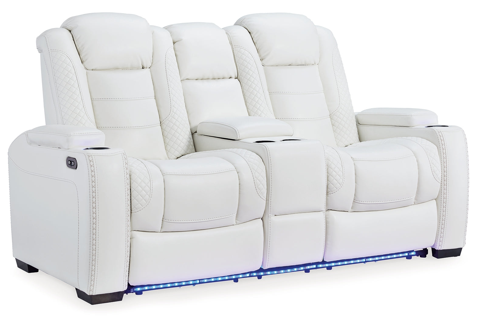 Party Time Power Reclining Loveseat with Console