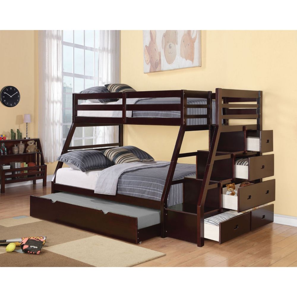 Amalbergas Twin/Full Bunk Bed W/Trundle & Storage