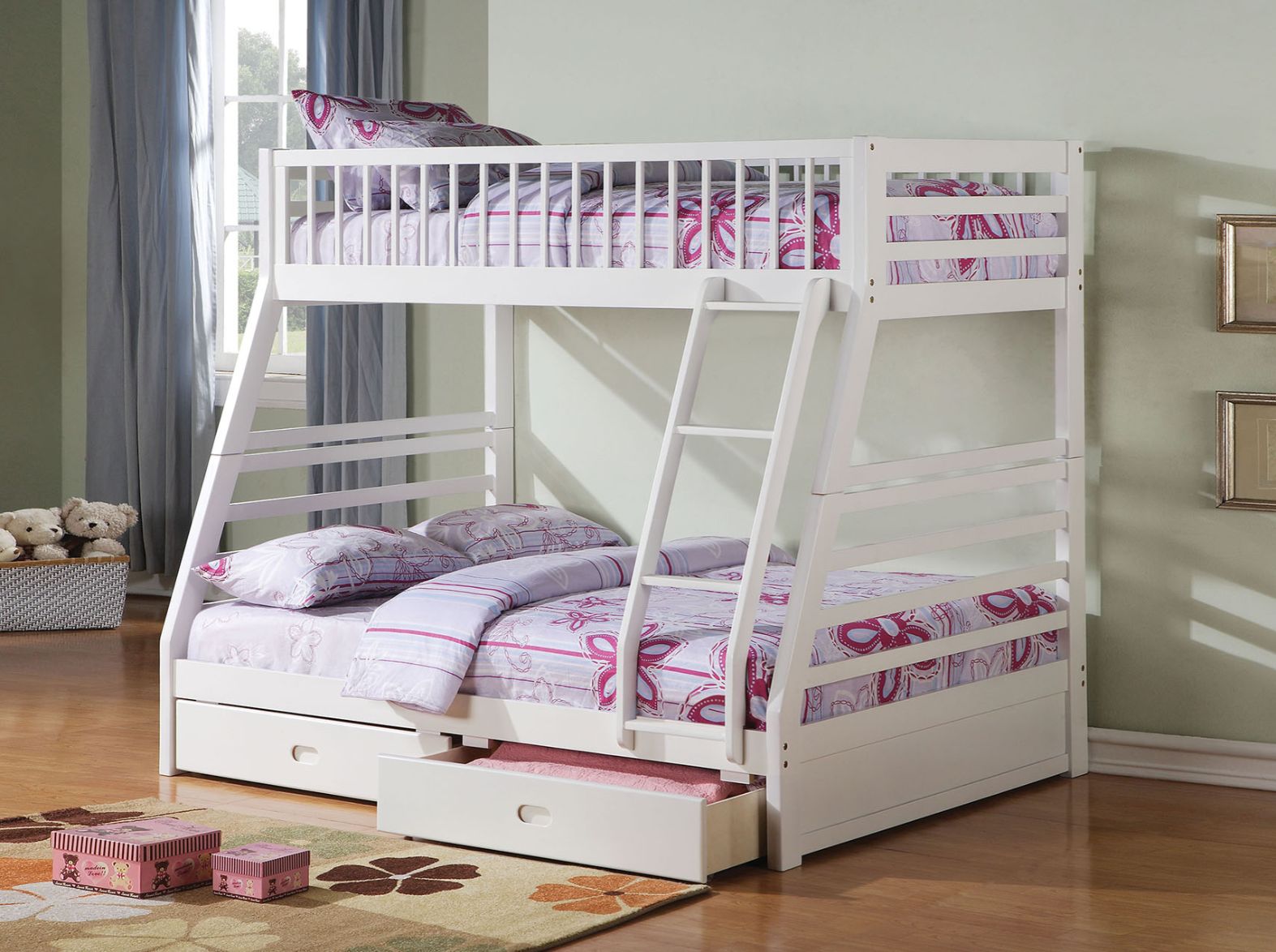 Bufford Twin/Full Bunk Bed W/Storage