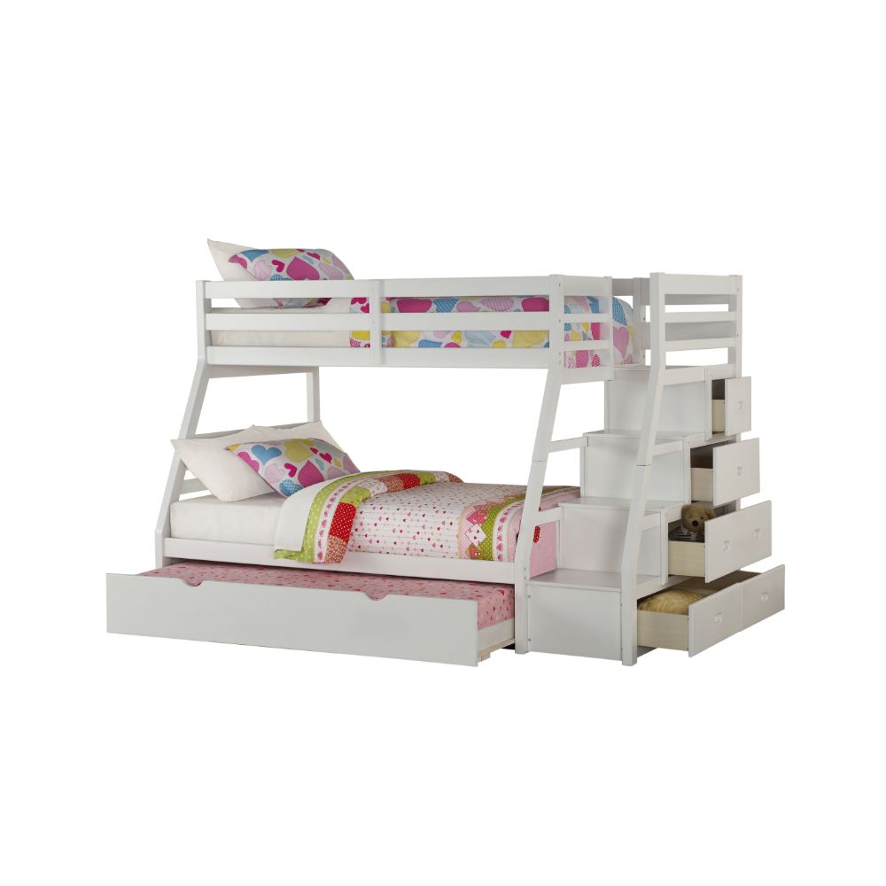 Afif Twin/Full Bunk Bed W/Trundle & Storage