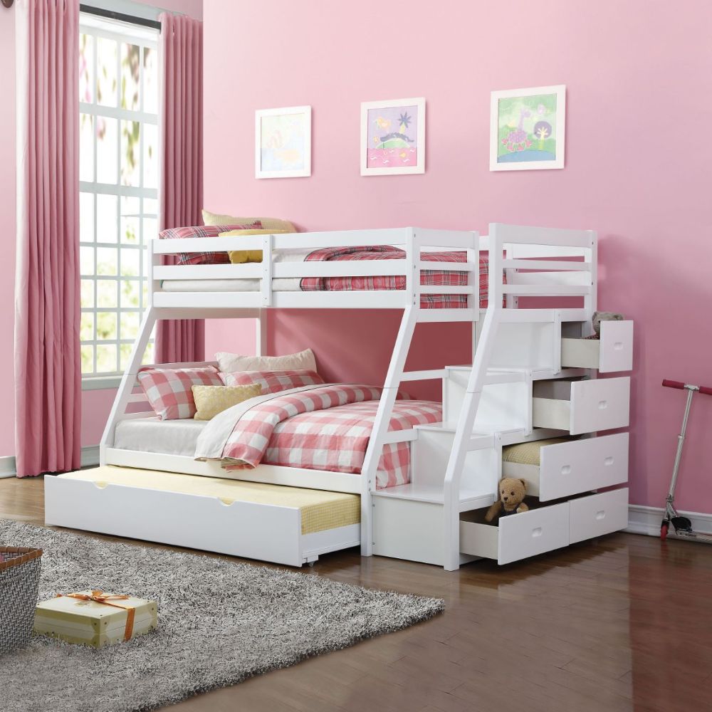 Afif Twin/Full Bunk Bed W/Trundle & Storage